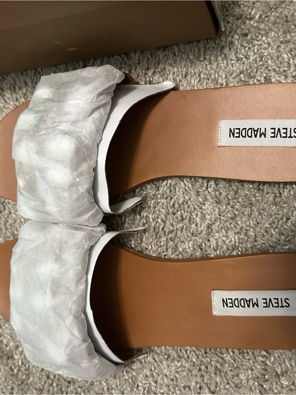 Steve Madden Brionna Slide Sandals with Iridescent Crystal Clusters - Picture 5 of 8